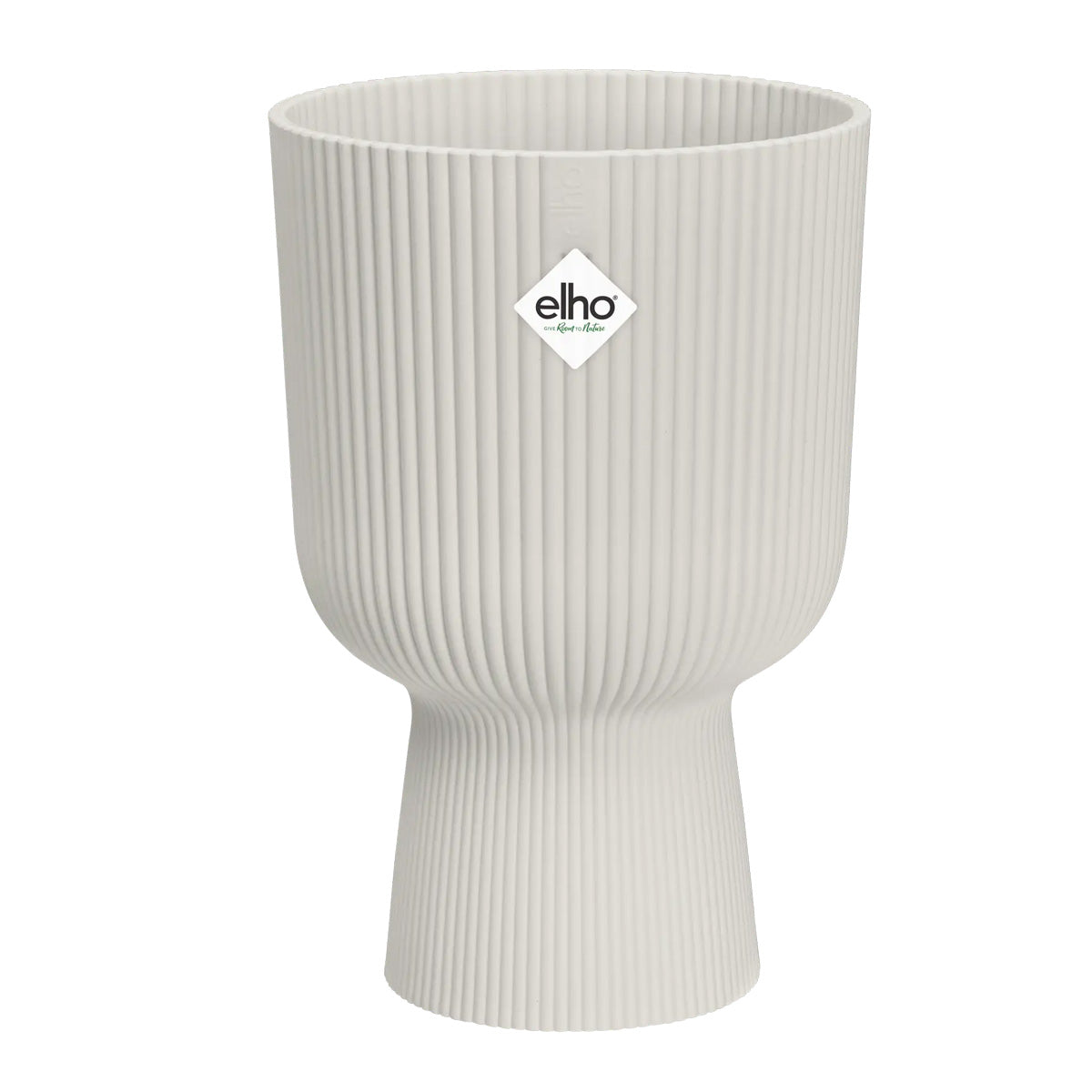 Elho Vibes Fold Coupe Silky White Plant Pot 14 cm