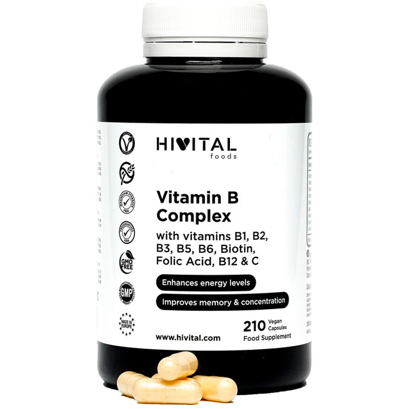 Vitamine B-complex Hivital 210 veganistische capsules