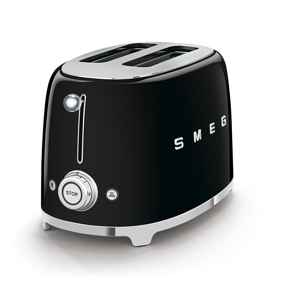 Tostador SMEG 2 ranuras 50's Style negro Nego Mate