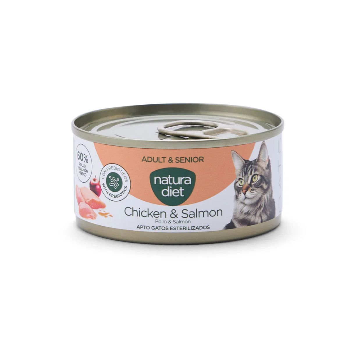 Natura Diet Cat Latta Pollo e salmone 85 g Cibo umido per gatti