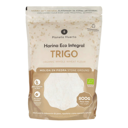Harina Integral de Trigo Eco Planeta Huerto 800 g
