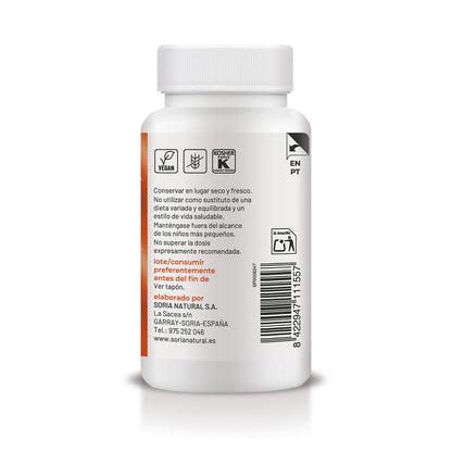 Niet-zure vitamine C met langdurige afgifte, Soria Natural, 60 tabletten