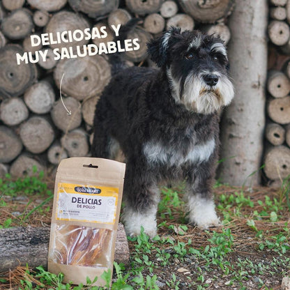 Snack natural Delicias de pollo Wild Balance 85 g