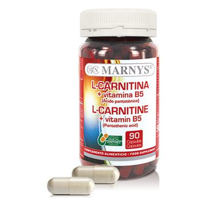 L-carnitine + vitamine B5 Marnys, 90 gélules 500 mg