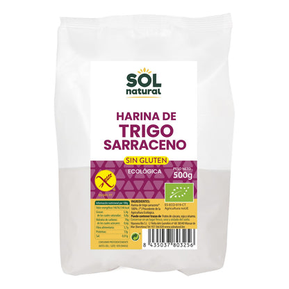 Glutenvrije boekweitmeel Sol Natural 500 g