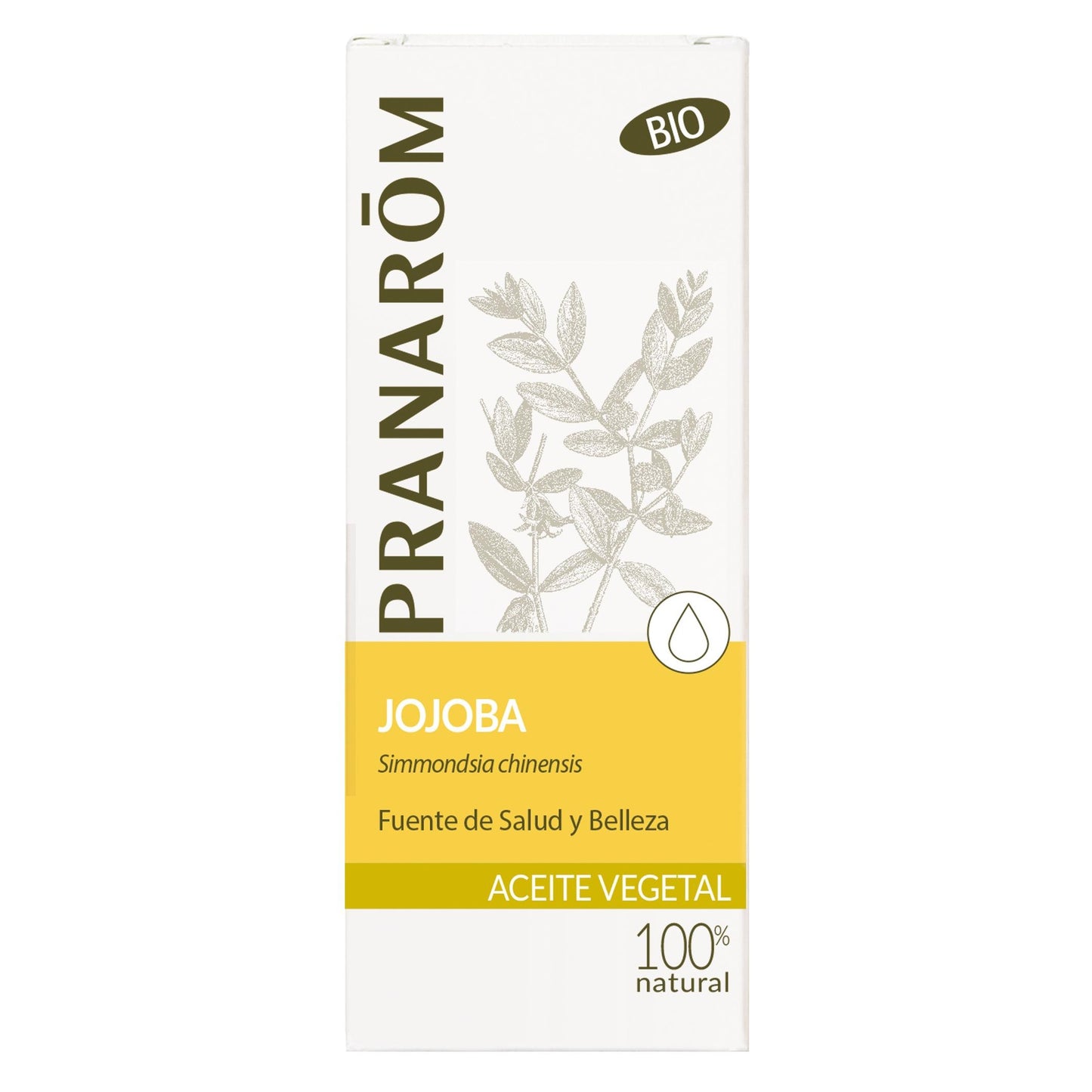 Huile végétale de jojoba BIO, Pranarôm 50 ml