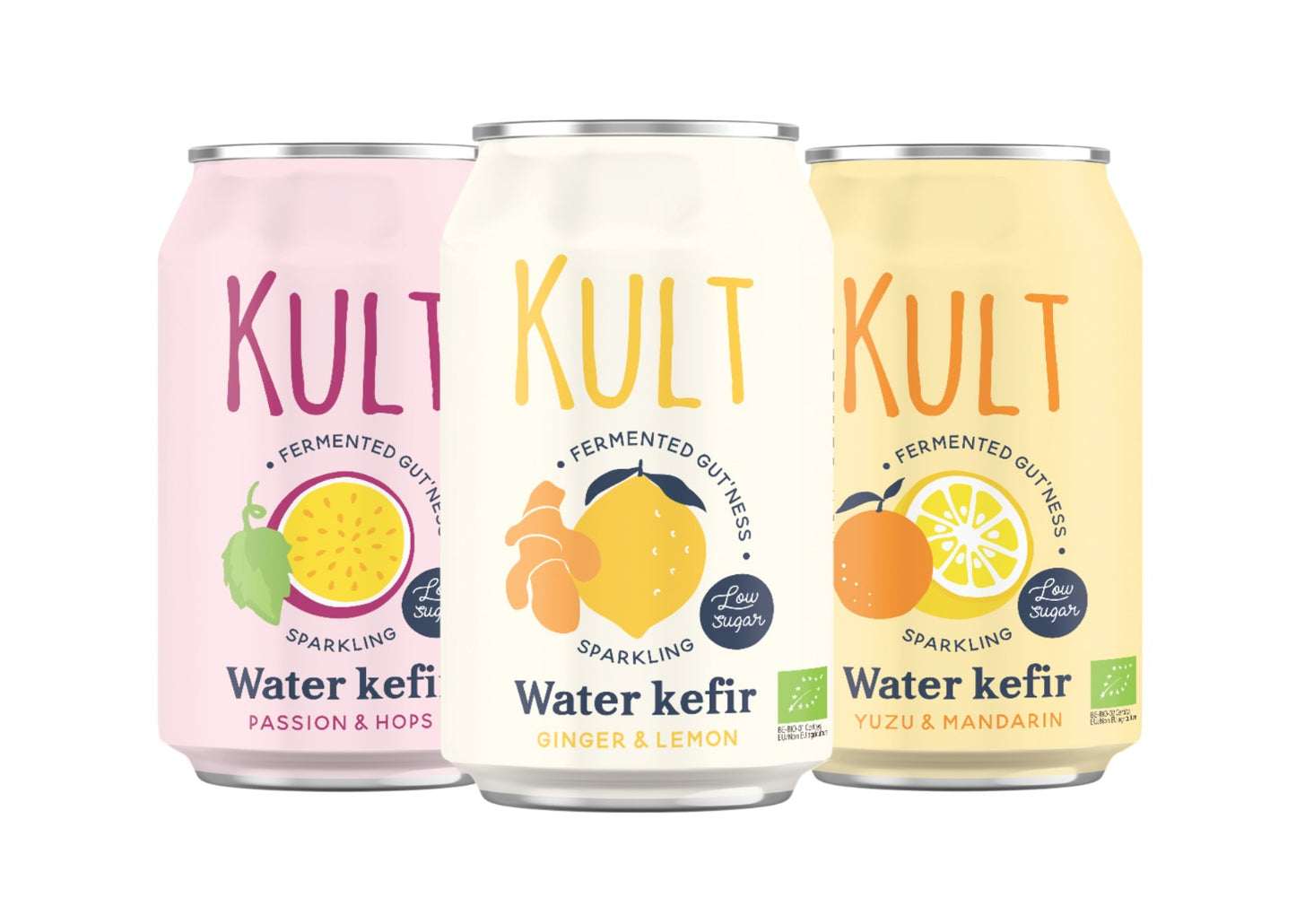 KULT Ingwer-Zitronen-Kefir-Wasser 330 ml