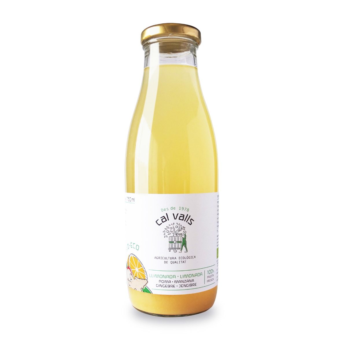 Limonade mit Apfel und Ingwer ECO 750 ml Cal Valls