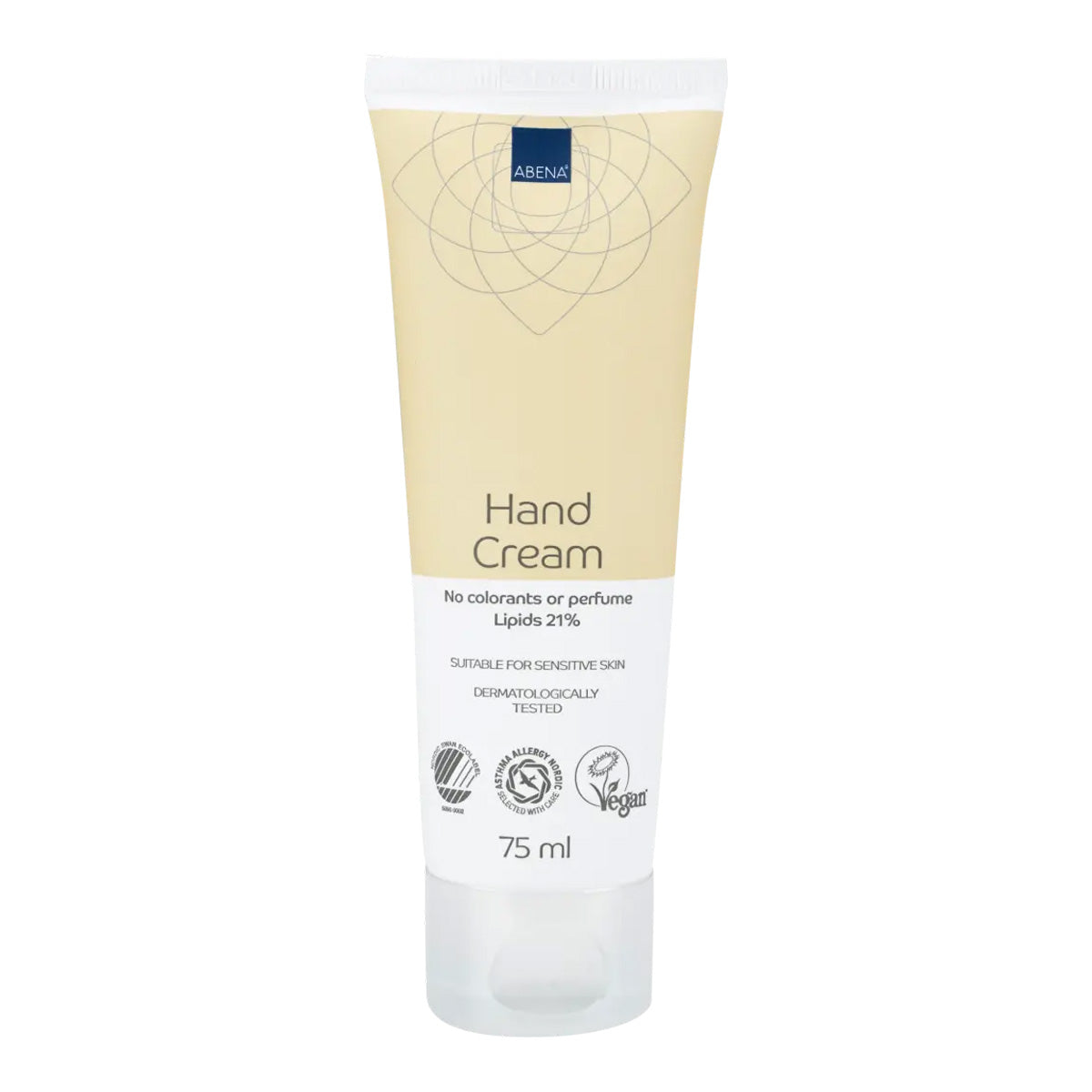 Crème pour les mains 21 % lipides sans parfum Abena 75 ml