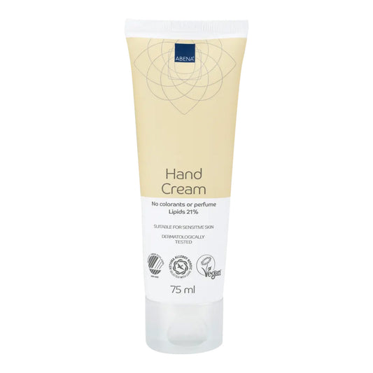 Handcrème 21 % lipiden zonder parfum Abena 75 ml