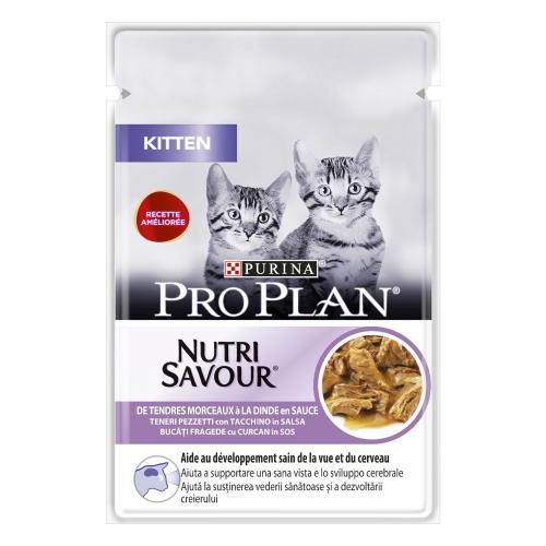 PRO PLAN Kot Kitten Indyk w sosie 85 g