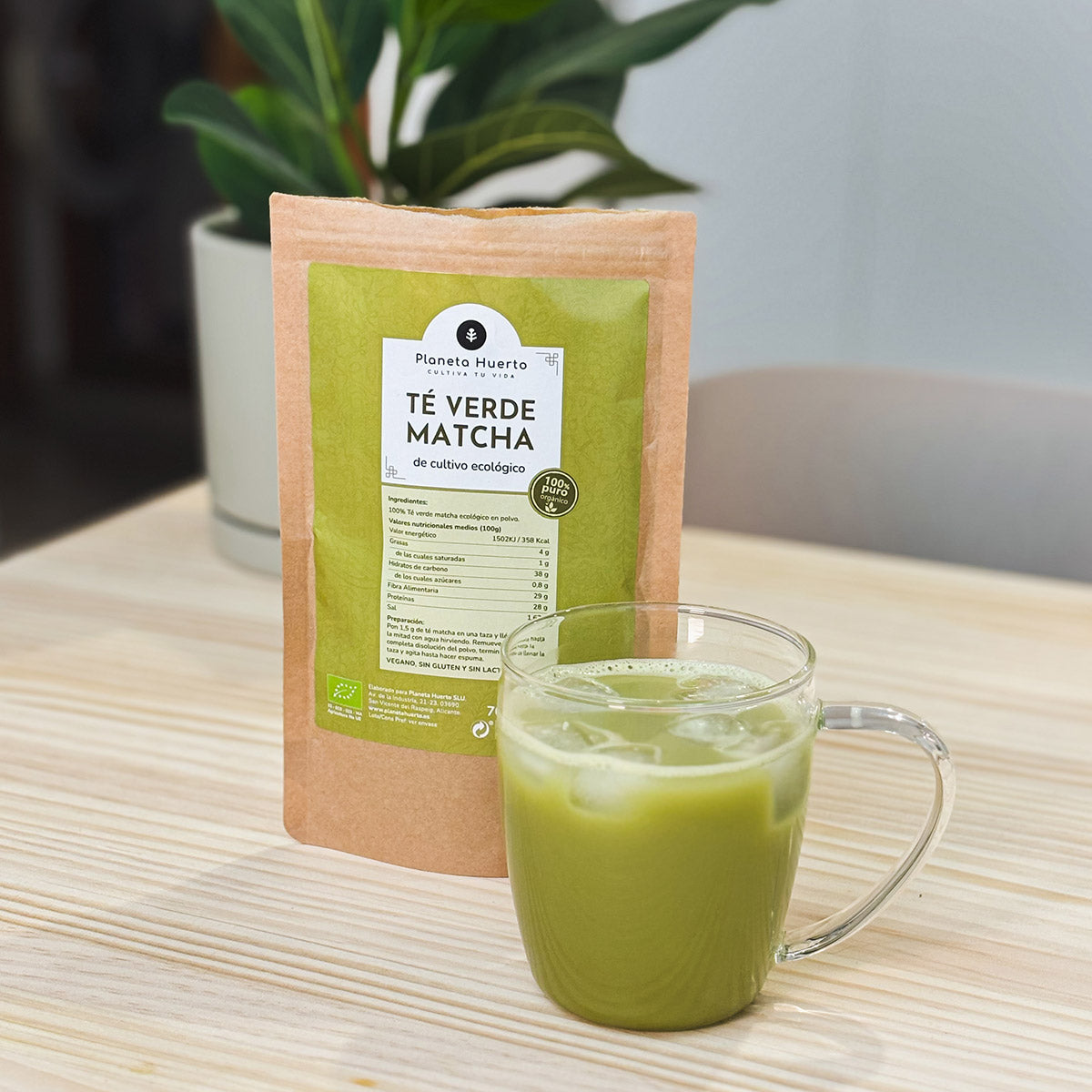 3xPack Thé Matcha en poudre ECO Planeta Huerto 70 g