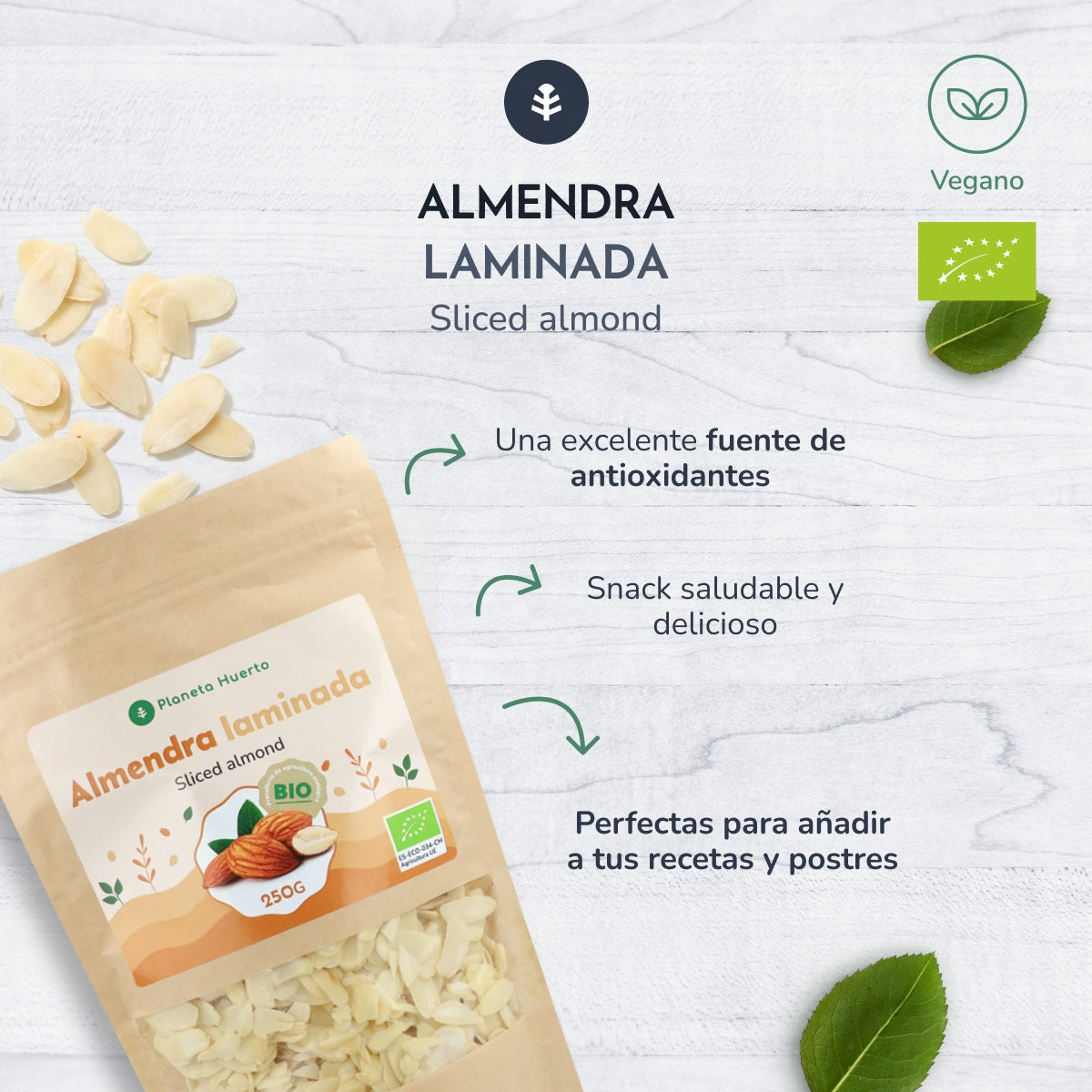 ECO Planeta Huerto Gerolde Amandelen 250 g