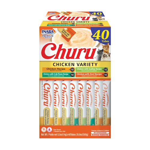Churu Chicken Varieties Creamy Snack for Cats 40 x 14 g