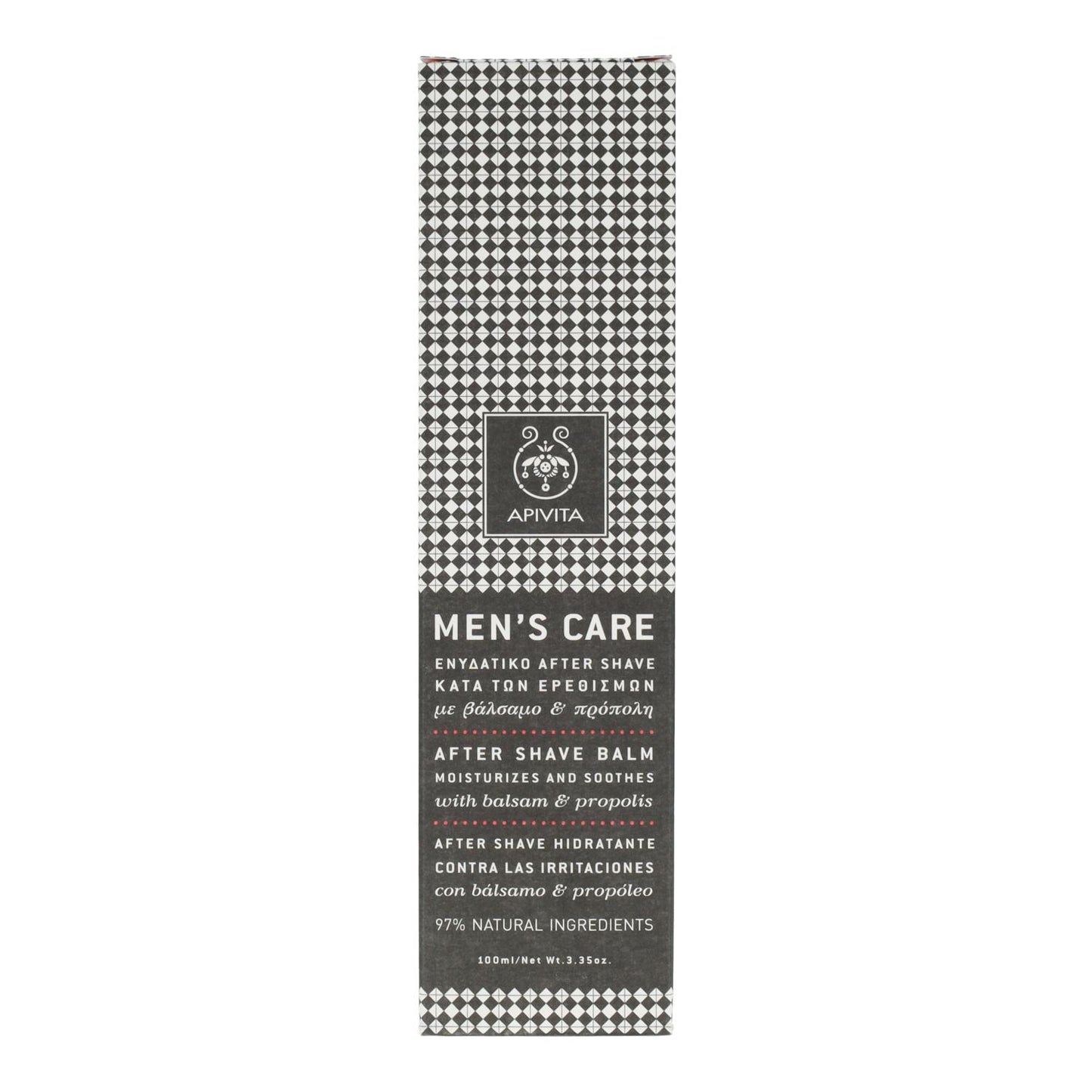Hydraterende aftershave tegen irritaties met propolis Apivita 100 ml