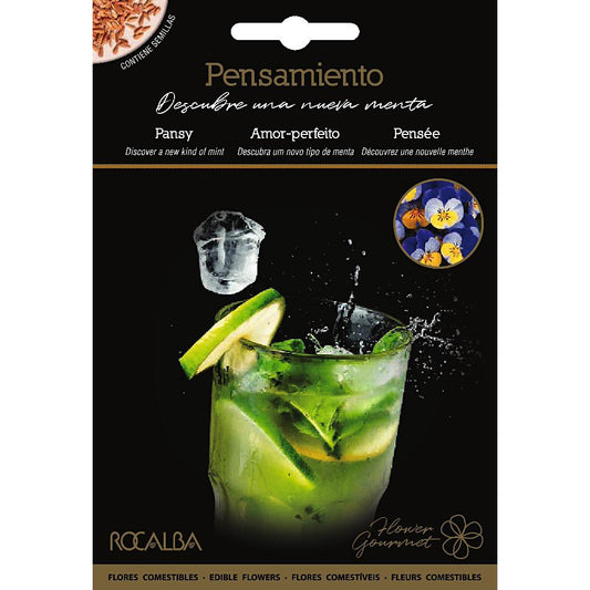 Graines de fleurs comestibles de pensée Rocalba