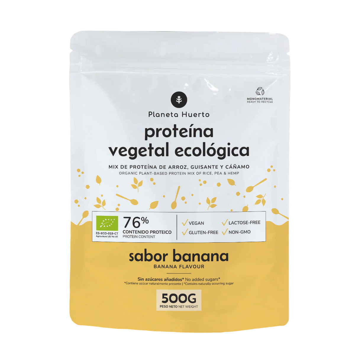 Vegetable protein ECO 76% Banana Planeta Huerto 500 g