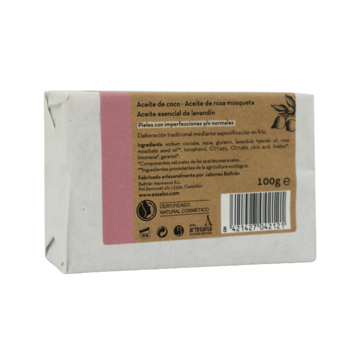 Sapone artigianale alla rosa mosqueta 100 g Essabó