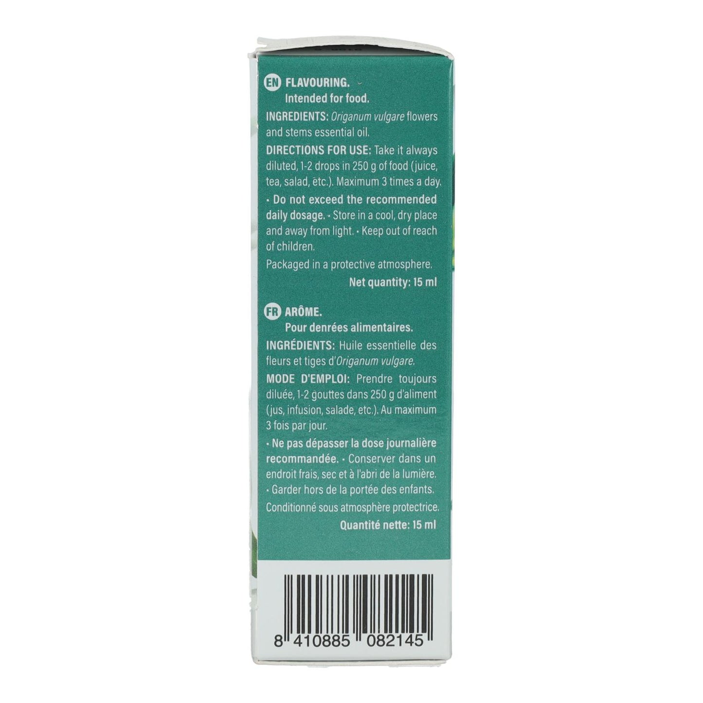 Olejek spożywczy z oregano Marnys 15 ml