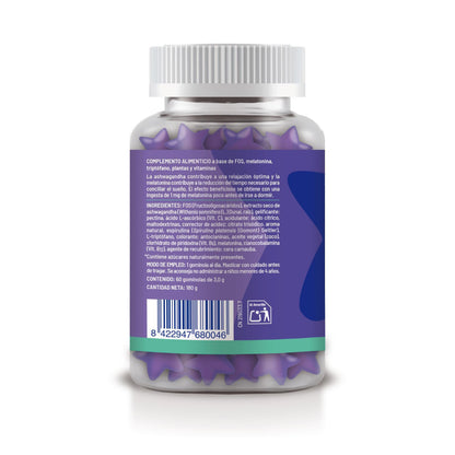 Melatonine Gummy Dreams-gummies met bosbessensmaak, Soria Natural, 60 tabletten