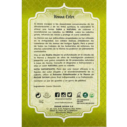 Neutralt henna-pulver Radhe Shyam 100 g