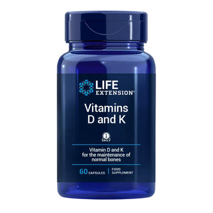 Vitaminen D & K, Life Extension 60 capsules