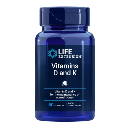 Vitamine D & K, Life Extension 60 Kapseln