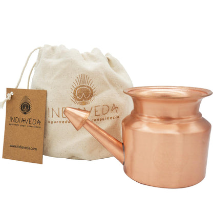 Miedziana miseczka do płukania nosa Indiaveda 350 ml