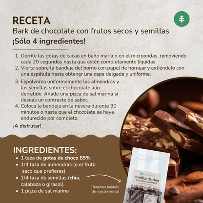 Chocoladedruppels 85% cacao ECO Planeta Huerto 200 g