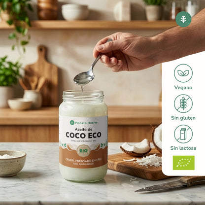Opakowanie 2x Olej kokosowy z pierwszego tłoczenia ECO Planet Orchard 500 ml