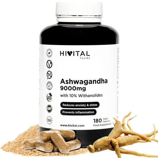 Ashwangandha 9000mg Hivital 180 vegan capsules