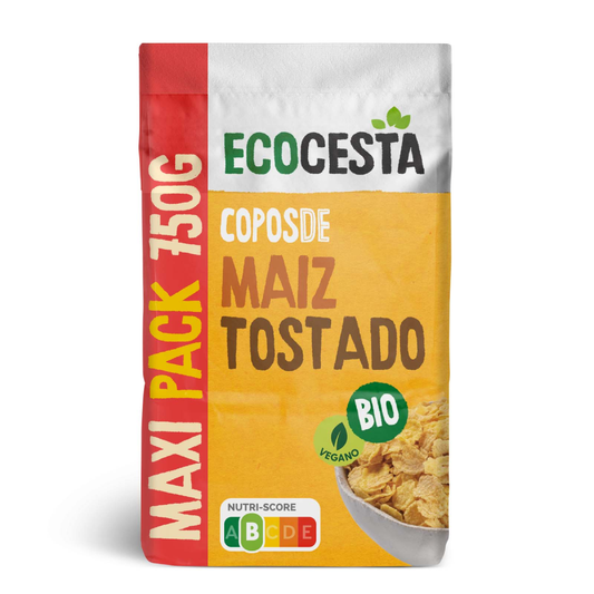 Maxi Pack płatki kukurydziane prażone Bio Ecocesta 750 g