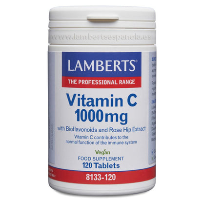 Vitamin C 1000 mg with bioflavonoids and rosehip 120 tablets Lamberts