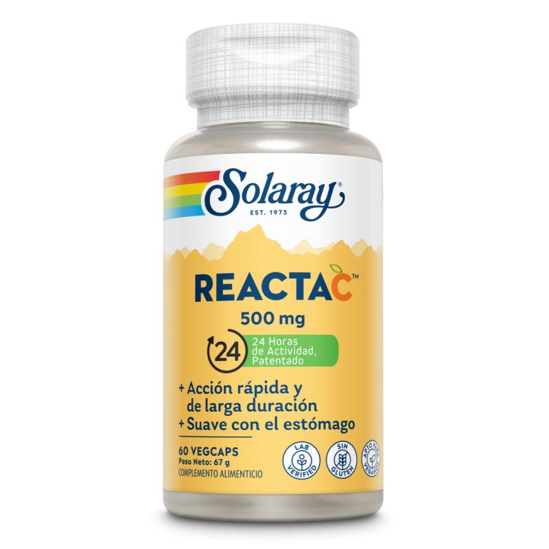 Reacta C 500 mg Solaray, 60 kapslar