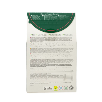 Konjac-pasta Spaghetti Bio Slendier 400 g