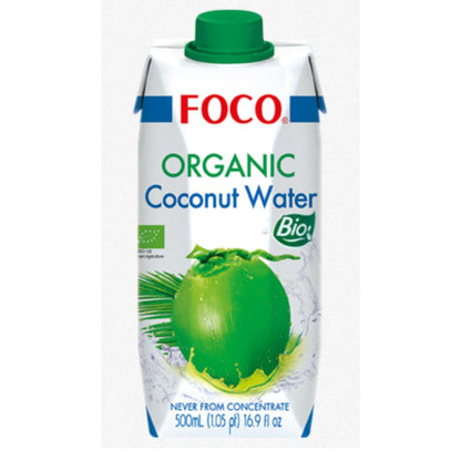 Czysta woda kokosowa, 100% naturalna Foco 500 ml