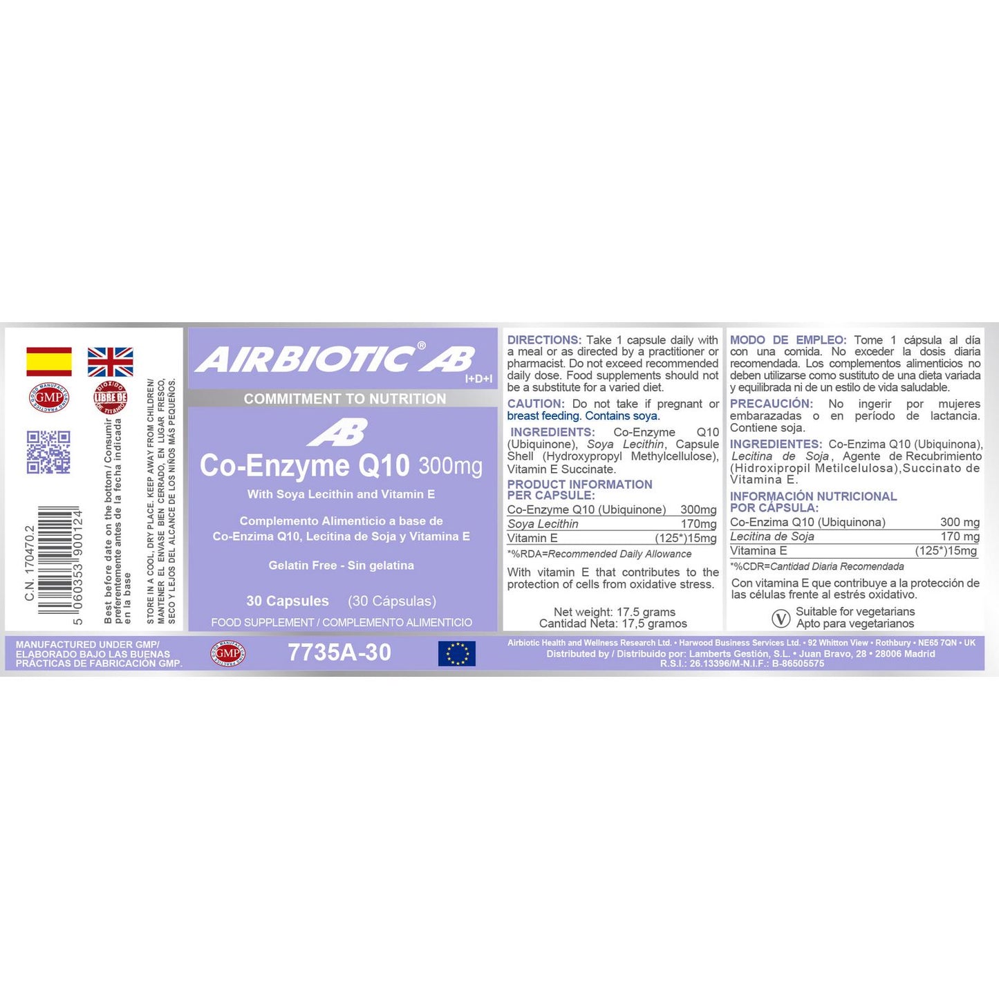 Co-enzym Q10 300 mg Airbiotic, 30 capsules