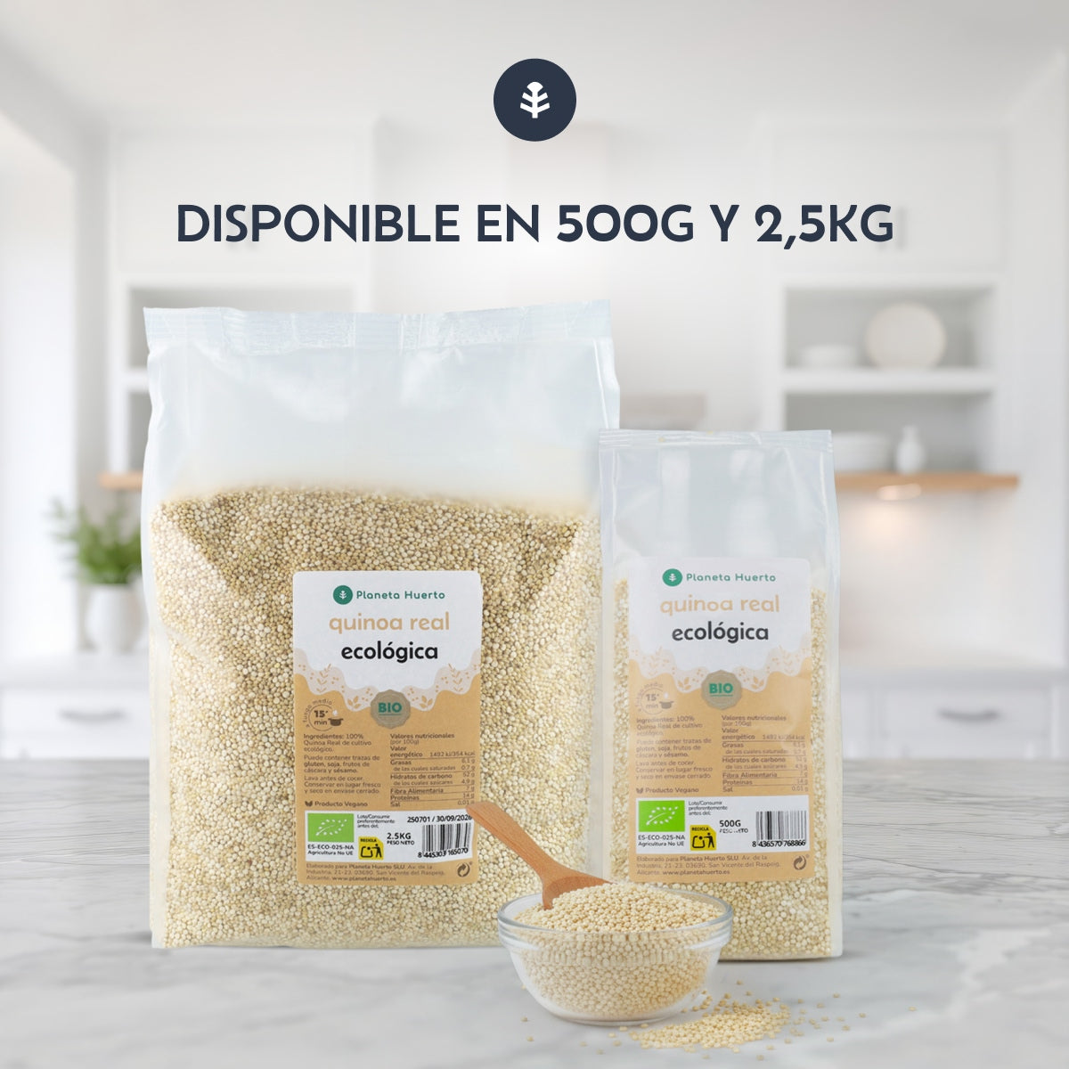 Paquet 2x Real Quinoa ECO Planeta Huerto 500 g