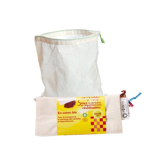 Sacco per frutta e verdura 30x33 cm Ecodis 5 pezzi