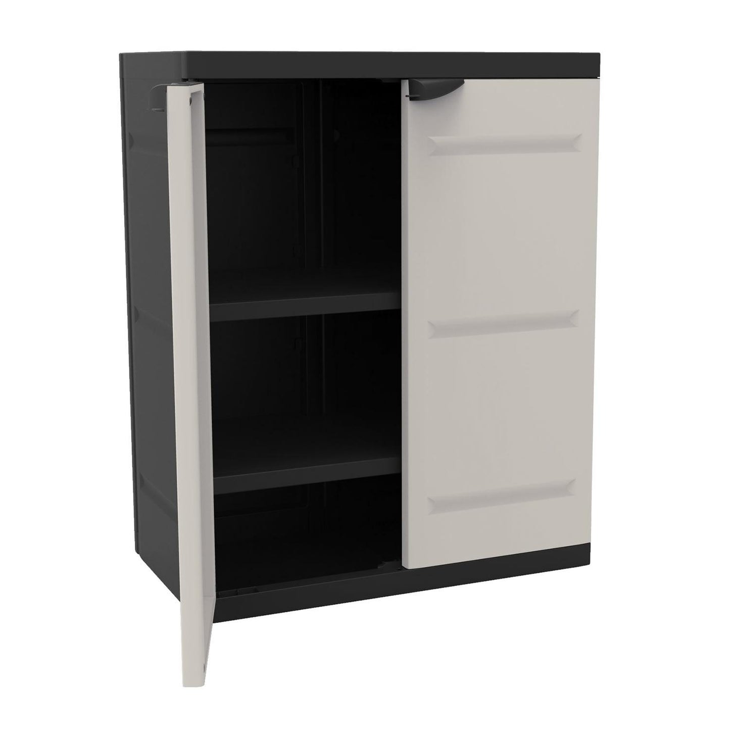 Demi-armoire 70 cm Titanium Plastiken Noir (reconditionné)