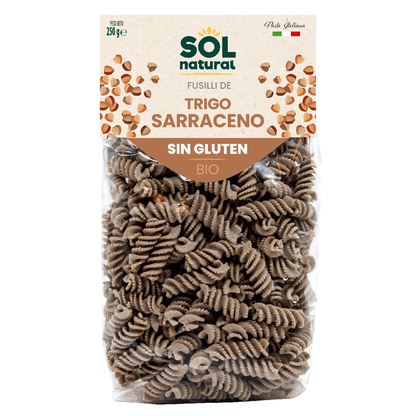 Fusilli di grano saraceno senza glutine bio Sol Natural 250 g