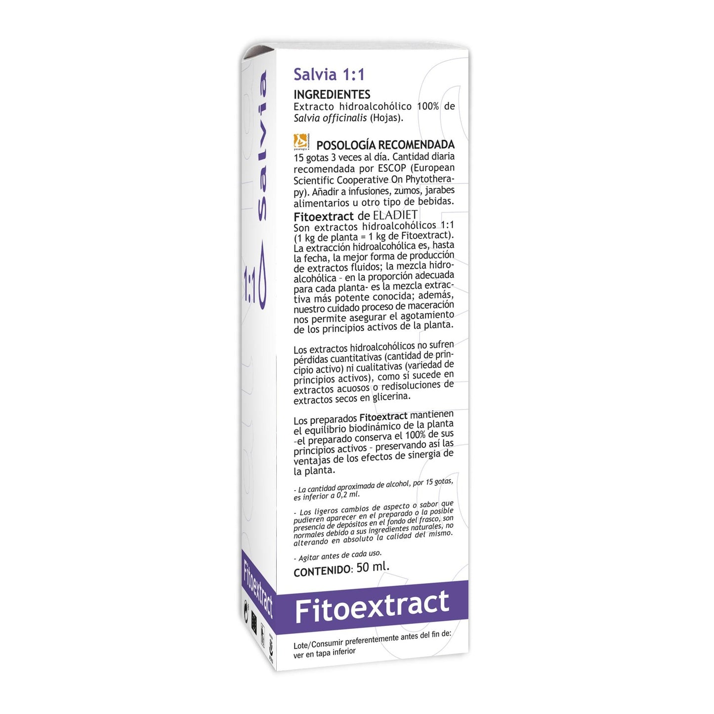 Fitoestratto di salvia Eladiet 50 ml