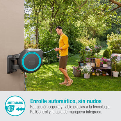 Uchwyt ścienny na wąż RollUp XL 35 m Gardena (odnowiony)