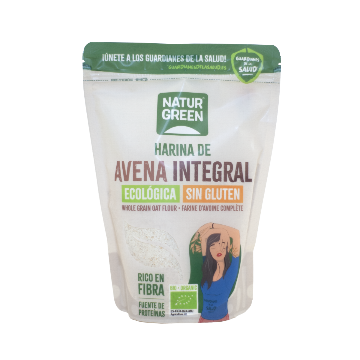 Farina integrale di avena senza glutine NaturGreen 500 g
