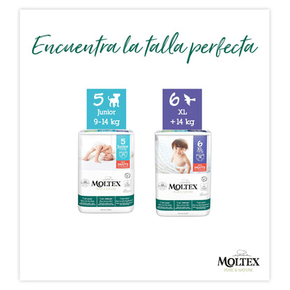 SPECIAL PROMOTION Moltex Pure & Nature T5 Nappies (9-14 kg), 40 units