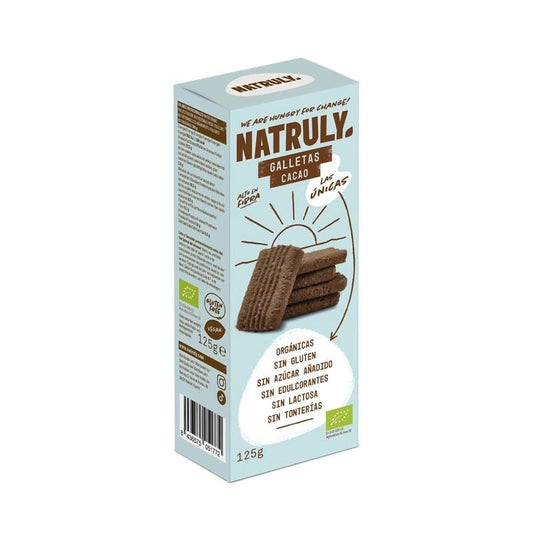 Ciasteczka o smaku kakaowym BIO Natruly 125 g