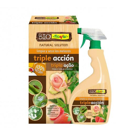 Dreifachwirkung gegen Insekten, Mehltau und Pilze BioFlower Konzentrat