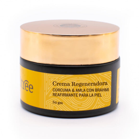 Crema viso rigenerante antirughe con curcuma, amla e bhrami Soultree 25 g