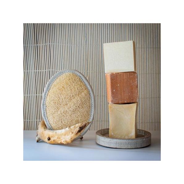 Ecologische ovale luffa-badspons