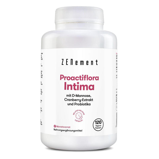 Proactiflora Intima met D-mannose, rode bosbessenextract en probiotica Zenement, 120 tabletten